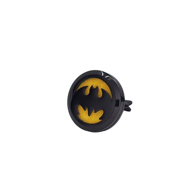Batman Black Stainless Steel Car Diffuser with Essential Oil - Picture 2 of 3